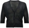 OPUS Damen Strickjacke | Cardigan DORIFA Regular aus Leinen Mix Coal Blue, 40