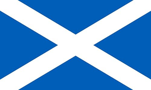 Premium Fahnen Flagge - 90 x 150 cm / 150 cm 90 cm - aus Polyester mit goldenen Ösen - Langlebig und Wetterfest (Schottland)