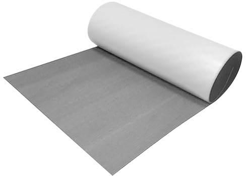 MEHOOSPVN Eva-Schaum Teakholz Boat Bodenbelag Teppich, rutschfeste Matte Selbstklebende Marine Matte Boat Decking Sheet Marine Rutschfester Boden Yachten Schiffsdecks Schnellboote 90x240cm, Grau
