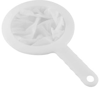 Juego de coladores finos con mango largo y accesorio de prensa de filtro colador de malla de nailon, colador de malla con mango, colador de filtro, colador de mano