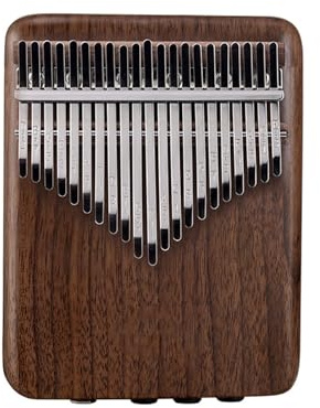 professionelle Kalimba Kalimba-Daumenklavier aus schwarzem Walnussholz tragbar 21 Töne offen Kalinbaqin