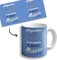 OOPS Taza mug Que Todo lo Bueno te siga te encuentre y te abrace - 350 ml - PERSONALIZADA CON NOMBRE - Taza con Frases motivacionales (Taza CON NOMBRE, Azul)