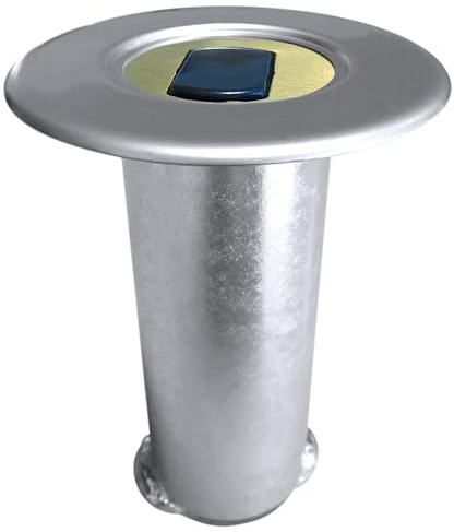 MICEL - 13374 - Kreuz-Sicherheitsschloss, mit Messingrohr und Kunststofffeder, ideal für Fahrzeuge, Türen und Behälter, glänzendes Chrom-Finish, 50 x 107 x 42 mm