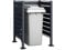 Anthracite Galvanised Steel Wheelie Bin Screen - Modular U/L Configuration, 3-Panel Bin Hideaway, Weather-Resistant Outdoor Storage Solution