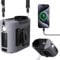 Gkstly Portable Waist Fan Clip On, 10000mAh USB Rechargeable Power Bank Portable Cooling Fan with Light, MAX 40H Work Time, 5 Speeds Belt Fans Personal Cooling Fans for Outdoor Jobsite Camping Travel