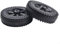 Yuanpgky Lot de 2 roues de rechange pour barbecue de 15,2 cm, compatibles avec le gril, accessoires de barbecue multifonctionnels en plastique, résistants à la chaleur et à l'usure, noir