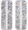 XLTXWD Diamante Gems, Nail & Clothes Rhinestones, Silver, Round, 2mm, 3mm, 4mm, Rhinestones for Nail Art & DIY Crafts