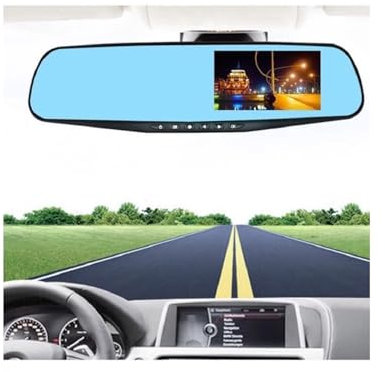4.3Inch Car Dash Cam Driving Recorder HD 1080P Cycle Mirror Dvr Dash Cam Dual Lens Video Recorder Car DVR Dash Camera