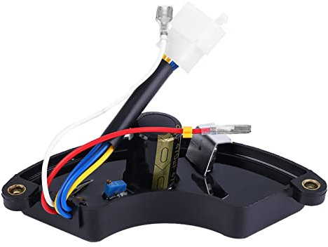 TICFOX Regulador de Voltaje Automático en Forma de arco, AVR Regulador de voltaje Monofásico, Controlador de Voltaje Automático de Generador 250V 470UF Universal para Generador de 5‑6.5kW