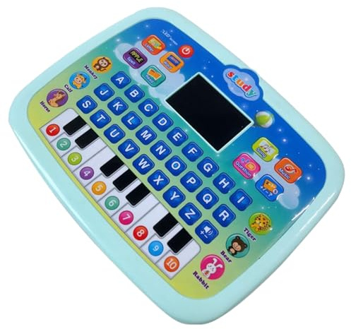 Laptop per bambini - Macchina per l'educazione precoce per bambini - Macchina per l'apprendimento inglese con display a LED per bambini in età prescolare, bambine di 1-4 anni (/verde)