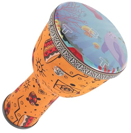 Hand Djembe Trommel 8 Zoll für Anfänger, Erwachsene und Junge Mädchen | PVC Material, laut Klingend, Rhythmusfreundlich, Geeignet für Schule, Unterricht und Musikveranstaltungen