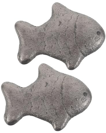 FUNOMOCYA 2pcs Cast Iron Fish Cooking Tool Natural Safe Iron Supplement for Athletes Vegans Pregnant Women Compact Multipurpose to Reduce