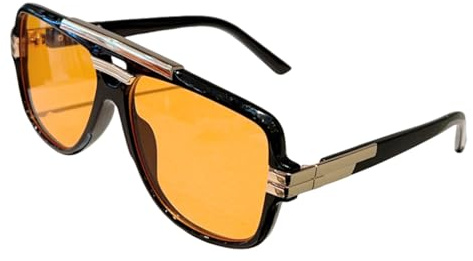 TOIPASTN Lunettes de soleil vintage pour hommes et femmes, tendance et de luxe
