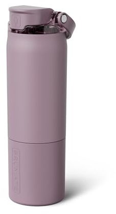 BrüMate Rise 750ml Insulated Water Bottle With Straw, 100% Leakproof | 25oz Stainless Steel Sports Water Bottle, Gym or Travel, Durable Straw, Keeps Drinks Ice-Cold All Day, (Lilac Dusk)