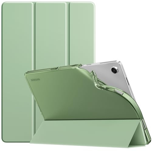 TiMOVO Funda para Samsung Galaxy Tab A11+ Plus/A9+ Plus 11 Pulgadas (2025/2023), Funda Delgada de TPU Translúcido Esmerilado, Auto Activación/Suspensión, Verde