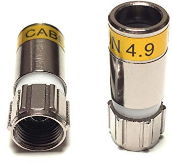 Cabelcon 50 conectores de compresión F-56-CX3 4,9