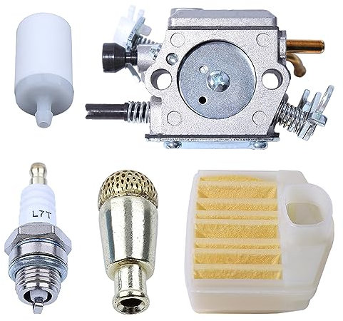 Haishine Vergaser Luftfilter Ölfilter Zündkerzen Kit für Husqvarna 365 362 371 372 372XP Kettensägen-Motorteile