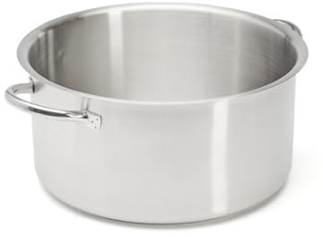 De Buyer - Pentola senza coperchio in acciaio inox PRIM'APPETY - 32 cm - Senza PFAS, acciaio inox 18/10 di qualità professionale, fondo magnetico spesso per cottura padroneggiata, tutti i fuochi +