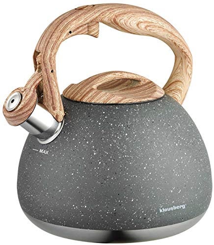 Klausberg Flötenkessel Wasserkessel 2.8L Marmorbeschichtung KB-7369