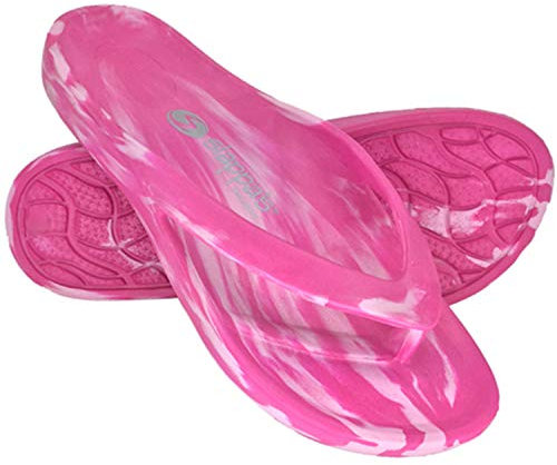 Slappa's Tanga. Echte australische Flip-Flops für Frauen mit Fußgewölbeunterstützung. Leicht, weich und langlebig. Größentabelle in Beschreibung unten, Pink (Rose), 36/36.5 EU