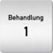 Türschilder24 XXL Schild - Türschild • 125 x 125 mm • Behandlung - Behandlungsraum • 1,5 mm Aluminium Vollmaterial • 100% Made in Germany (Behandlung 1)