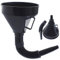 Bweele Filling Funnel Set - Large Plastic Fuel Funnel with Handle, Flexible Spout for Motorcycle, Car, Oil, Gasoline