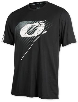 O'NEAL Mountainbike Shirt MTB DH Downhill FR Freeride I Fahrrad Trikots Herren Damen I Vault Jersey atmungsaktiv, schnelltrocknend I Radtrikot Kurzarm I Schwarz I Größe L