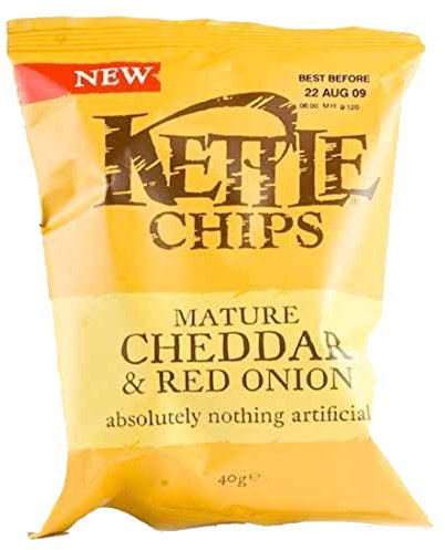 Kettle Chips | Mature Cheddar & Red Onion | 18 x 40g (UK)