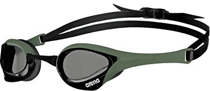 ARENA Cobra Ultra Swipe Occhialini Nuoto da Gara Unisex Adulto, Occhialini Piscina con Lenti Curve, Anti-Appannamento, Protezione UV, 5 Ponti Nasali Intercambiabili