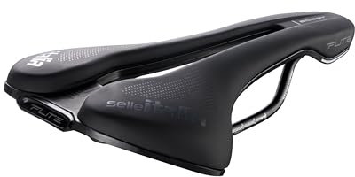 Selle Italia FLITE Boost TM Superflow - Sella Bici da Corsa Flat, Sella Bicicletta Racing, Telaio Manganese, Foro Superflow - Taglia L3, Nero