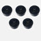 BAAQII 5 Pcs Plastic 15mm Male Thread Air Compressor Intake Filter Silencer Muffler, Black