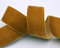3 m x 36 mm Samtband HELLBRAUN Kupfer (447 copper) Dekoband Terrakotta Braun Velour einseitig Samt festkantig Velvet Ribbon zum nähen dekorieren