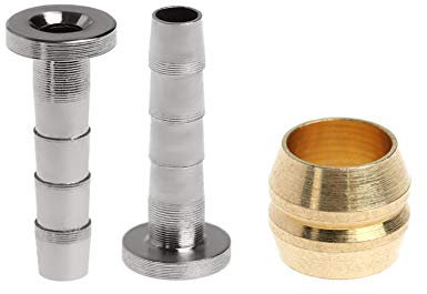 JPGhaha Bremsschlauch Olive und Insert Verbindungssatz Olive und Insert-Pin Oliven Einsatz Set 16 Stück T-förmige Olivenköpfe mit 16 Stück Schrauben für Mountainbikes