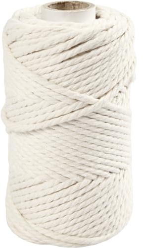 Cordelette macramé, L 55 m, ép. 4 mm Blanc naturel