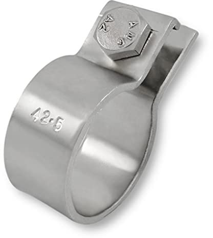 DIN Schelle Edelstahl Massive Klemme Rohrschellen von 30,2-124,5 mm (42,5mm - 1,65)