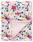 CREVENT Mink Babydecke für Mädchen, weiches Plüsch, Empfangsgeschenk für Neugeborene, Kleinkinder, Pucktuch (niedlicher Druck + Punktrückseite, Frühlingsblumen, 75X100 cm)