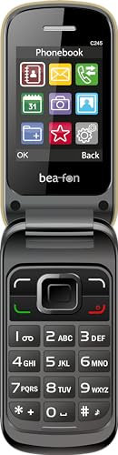 Beafon, C245, Classic Line, Klapphandy, Tastenhandy, XL 2,4 (6,1cm) Farbdisplay, Kamera, Champagner
