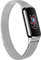 Amzpas Kompatibel mit Fitbit Luxe Armband,Edelstahl Metall Ersatzarmband mit Magnetschloss für Fitbit Luxe Damen Herren(Silber)
