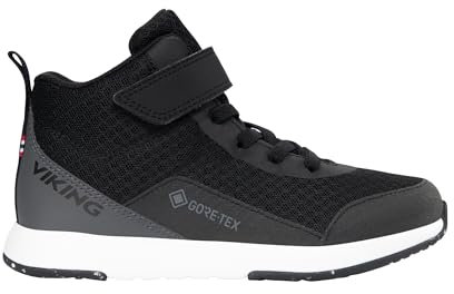 Viking Unisex Spurt Reflex Mid GTX 1V Walking Shoe, Black/Charcoal, 38 EU