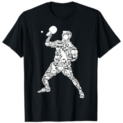 Tischtennis Ping Pong Jungen Kinder Männer T-Shirt