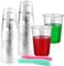 Mischbecher Messbecher Einweg 8 Unzen Epoxidharz Mischbecher aus Kunststoff 30 Stk Lackmischbecher 240 ml mit Mischstäbchen für Flüssigkeiten, Mischen von Harz, Farbe, Pigment, Kochen