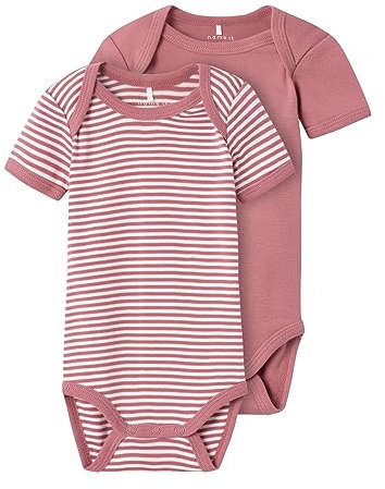 NAME IT Unisex NBNBODY 2P SS Y/D CORE NOOS Body, Mesa Rose, 50