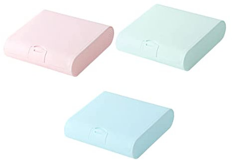 NUOBESTY 3-Teilige Box Für Außenbereich Kleine Organisationsgegenstände Kunststoff Gesicht Tischplatte Maske Ordner Andenken Behälter Mini-Aufbewahrung Schmuckstück
