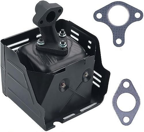 Échappement pour Honda GX390 GX340 13HP 11HP Moteur, ADEFOL Silencieux Echappement avec Tuyau et Joint Pièces de Rechange Moteur 4 Temps Soupape Echappement Accessoires