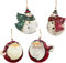 YIEUR 4 Stück Weihnachtsanhänger Metall Schneemann Weinachtsmann, 20cm Metall Anhänger Weihnachten mit Bindeschnur, Weihnachts Dekoration Weihnachtsbaum Charms für Christbaumschmuck (Schneemann)