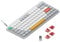 Nuphy Air75 v2 Mechanical Keyboard QMK/VIA, 75% Low Profile Wireless Keyboard, Bluetooth 5.1, 2.4GHz & Wired Connection, Compatible with Windows and Mac OS Systems - Ionic White Switch Cowberry