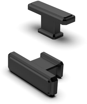 FURNIWARE 10 pcs Cabinet Knobs,Matt Black Drawer Pulls Door Handles,Furniture Cupboard Drawer Cupboard Dresser Handles and Knobs for Kitchen Dresser Drawer Bathroom