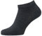 Nur Der Herren Bambus Sneaker Socken, Grau (Anthrazitmel), 43-46 (Packung mit 2)