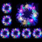 6 Pcs LED Haarreif,Haarkranz LED,Haarkranz Leuchtend,Haarkranz Leuchtend,Blumenkranz Leuchtend,LED Blumenkranz Haare für Damen und Kinder Geburtstag Weihnachten Halloween Fasching Party Hochzeit Dekor