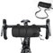 flintronic Waterproof Bike Handlebar Bag, Large Capacity Cycling Frame Bag With Shoulder Strap, Front Top Tube Storage Roll for MTB Mountain and Road Bike - Black